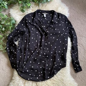Soft and silky H&M polka dot blouse